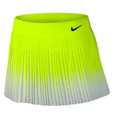 NIKE  ナイキ  テニス  ウェア  スコート  Lサイズ  中古品  白黄色 蛍光カラー