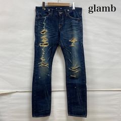 PLEIN Y2K クラッシュデニム 裾ジップ 赤耳 セルビッチ スタッズ 