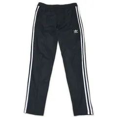 古着 adidas アディダス トラックパンツ トレフォイルロゴ 3ライン ブラック M 259-269