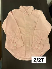 【ベビー・キッズ】【2歳/5歳】ラルフローレン 長袖シャツ ピンク【Ralph Lauren】