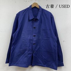 70s ユーロ HBT ワークジャケット カバーオール ヘリンボーン ブラック