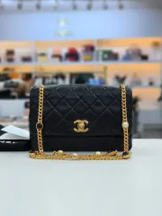 シャネル ラムスキン ジュエリー ゴールド チェーン フラップバッグ 付き AS3480