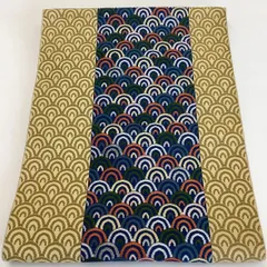 ［5768］名古屋帯 青海波文様 刺繍 八寸 正絹 着物