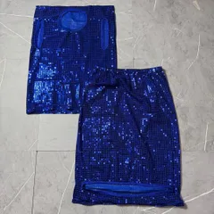 COMME des GARCONS コムデギャルソン　スパンコール　スクエアセットアップ　変形　ノースリーブ