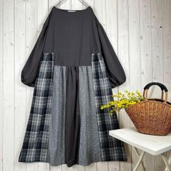 新品 ドラッグストアーズ fu-ai ワンピース チェック ドット