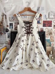 PINK HOUSE × キューピー 巻スカートエプロンワンピース - メルカリ