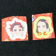 【炭治郎＆禰󠄀豆子】鬼滅の刃 ゆるシール ステッカー