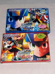 【バトルチップ付きセット】ロックマンエグゼ4 トーナメントレッドサン・ブルームーン　★ゲームボーイアドバンス★
