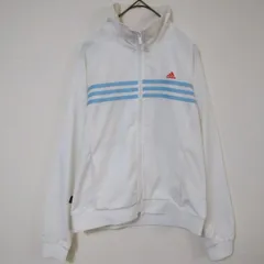 アディダス　adidas　ナイロンジャケット　レディースL　Y2Kファッション　2006年製　白色