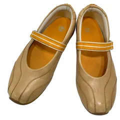 【美品】ティンバーランド (24) スリッポン ストラップ パンプス フラットシューズ 本革 レザー 希少デザイン