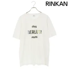 美品　約9.2万円　Berluti ベルルッティ コットン ロゴ刺繍 Tシャツ 美品 約9.2万円 Berluti ベルルッティ コットン ロゴ刺繍 T