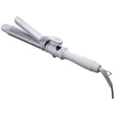 【動作確認済】【中古】本体・ケースのみ サロニア セラミックカールアイロン 32mmバレル ホワイト SL008SW32