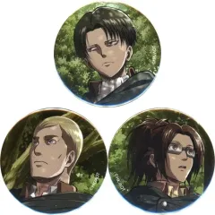 【中古】バッジ・ピンズ リヴァイ＆エルヴィン＆ハンジ 缶バッジセット(3個組) 「進撃の巨人」