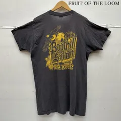 USED 古着 Tシャツ 半袖 80s 89年製 Boothill Saloon FRUIT OF THE LOOM USA製 シングルステッチ フェード プリント Tシャツ
