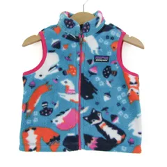 パタゴニア ベスト ジャケット アウター ジップアップ フリース ベビー 男の子用 12-18Mサイズ ブルー patagonia 【中古】