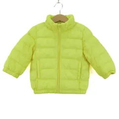 ユニクロ 中綿ジャケット ジャンパー アウター ライトウォームパデット ベビー 男の子用 80サイズ イエロー UNIQLO 【中古】