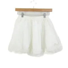 ロニィ スカート ボトムス チュール フレア キッズ 女の子用 145サイズ ホワイト RONI 【中古】