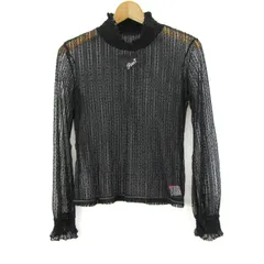 ロニィ 長袖Ｔシャツ トップス レース シアー ハイネック カットソー キッズ 女の子用 155サイズ ブラック RONI 【中古】のサムネイル