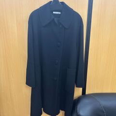 カシミヤ ロングコート 羽織 ユーズド 上質 ブラック ジャケット F 