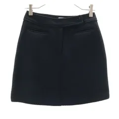 美品 ARMANI JEANS アルマーニジーンズ イタリア製 ミニ丈 キルティングスカート USA6 ブラック レディース 古着のサムネイル