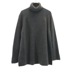 美品 theory セオリー カシミヤ100％ 長袖 タートルネック セーター S グレー ニット レディース 古着