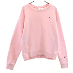 Champion チャンピオン 長袖 トレーナー XL ピンク スウェット レディース 古着