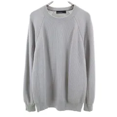 UNITED ARROWS GREEN LABEL RELAXING ユナイテッドアローズ グリーンレーベルリラクシング 長袖 ニット L グレー セーター メンズ 古着