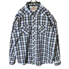 アメカジ カラフル チェック 2XL オーバーサイズ シャツ メンズ 古着 長袖