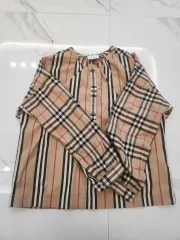 バーバリー チェック 長袖 シャツ ブラウス 12Y
