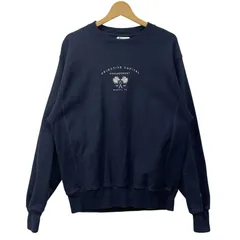 Champion チャンピオン REVERSE WEAVE リバースウィーブ 単色青タグ スウェット トレーナー フロント刺繍 ELSALVADOR製 Mサイズ ネイビー