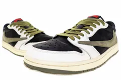 ナイキ NIKE WMNS AIR JORDAN 1 LOW OG SP MEDIUM OLIVE 2023 28.5cm TRAVIS SCOTT DZ4137-106 ウィメンズ エア ジョーダン I ロー トラヴィス 【中古】☆AA★▲■250703