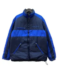 ラルフローレン RalphLauren POLO SPORT 90s REVERSIBLE DOWN PUFFER JACKET リバーシブル ダウン パファー ジャケット ジップアップ アウター 青 紺 ロゴ ネイビー Mサイズ 104MT-2143