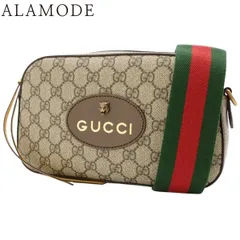 GUCCI(グッチ) GGスプリーム タイガーヘッド ショルダーバッグ 肩掛け 斜め掛け ベージュ ブラウン茶 グリーン レッド イエロー アンティークゴールド金具 476466 レディース 40802161574【中古】【アラモード】
