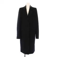 メゾンマルジェラ 4 Maison Margiela 4 チェスターコート アウター ロング丈 シングル 背抜き シルク 40 黒 ブラック /BBのサムネイル