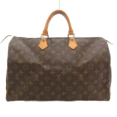 ルイヴィトン LOUIS VUITTON ヴィンテージ M41522 モノグラム スピーディ 40 ボストンバッグ ハンドバッグ カデナ付き 茶 ブラウン /UO