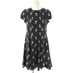 フランシュリッペ franche lippee ドット 総柄 ワンピース ミニ 半袖 M 紺 ネイビー /AT ■OSのサムネイル