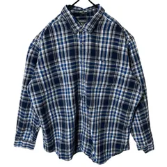 マドラスチェック エディーバウアー ボタンダウン 2XL シャツ メンズ  長袖