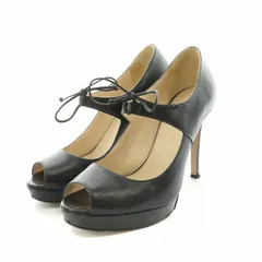 マックスマーラ MAX MARA パンプス レザー ピンヒール オープントゥ 23cm ブラック 4511-293-2843-8545 /NQのサムネイル