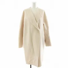 セオリーリュクス theory luxe 20SS MOTION MARIO ダブルフェイスコート ロング丈 ウール カシミヤ混 38 アイボリー 38 0109616 /AN25