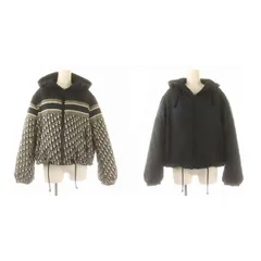 クリスチャンディオール Christian Dior オブリーク柄リバーシブルフード ジャケット 中綿 XS 紺 ネイビー アイボリー 057C21A2965 /MF ■OSのサムネイル