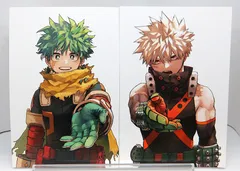 【中古】 緑谷出久 爆豪勝己 イラストカード  僕のヒーローアカデミア 第42巻 書店フェア 特典 セット