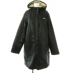 フィラ FILA ロングジャケット フード 裏ボア L ブラック ホワイト レッド /DO ■OS ■GY139 ■AX