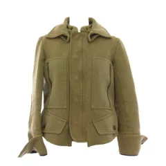 セリーヌ CELINE ミリタリージャケット ジップアップ シルク混 アウター 38 カーキ 2 5D80/2667 /YMのサムネイル