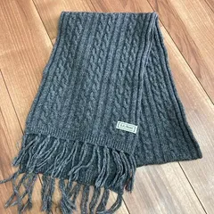 L.L.Bean エルエルビーン　ケーブルニットマフラー　グレー