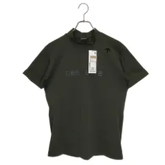 DESCENTE GOLF デサントゴルフ BASIC SERIES モックネック トリコット メッシュ 半袖 Tシャツ DGMXJA07 M カーキ メンズ