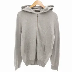 コムサメン COMME CA MEN パーカー フーディー ジップアップ 長袖 L グレー /UD