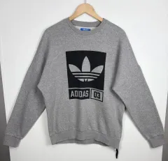 アディダス 03 トレフォイル プリンティング スウェット (起毛)