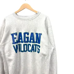 80s ビンテージ チャンピオン リバースウィーブ ラバープリント スウェット 2段 L グレー USA製 80年代 vintage アメリカ製 トリコタグ