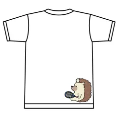 YONEX ドライTシャツ ソフトテニス【ハリネズミ】【遠くを見つめて ひとやすみ】【16500】 ホワイト