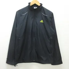 H■アディダス/adidas ウインドブレーカージャケット トレーニングウェア【S】濃灰色/MENS■116【中古】